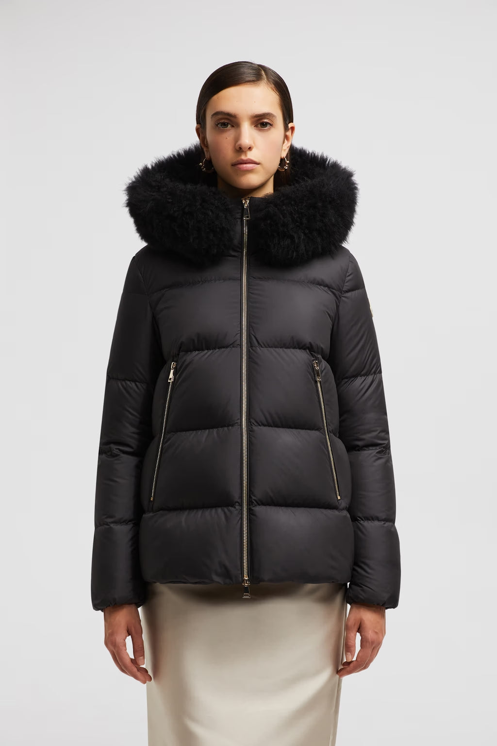 Doudoune courte a capuche Laichefur Moncler Noir